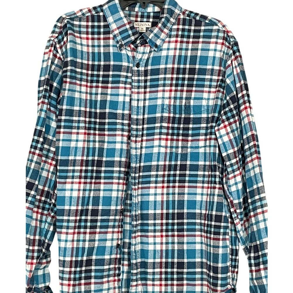 Merona brand Men's flannel long sleeve shirt  XL size